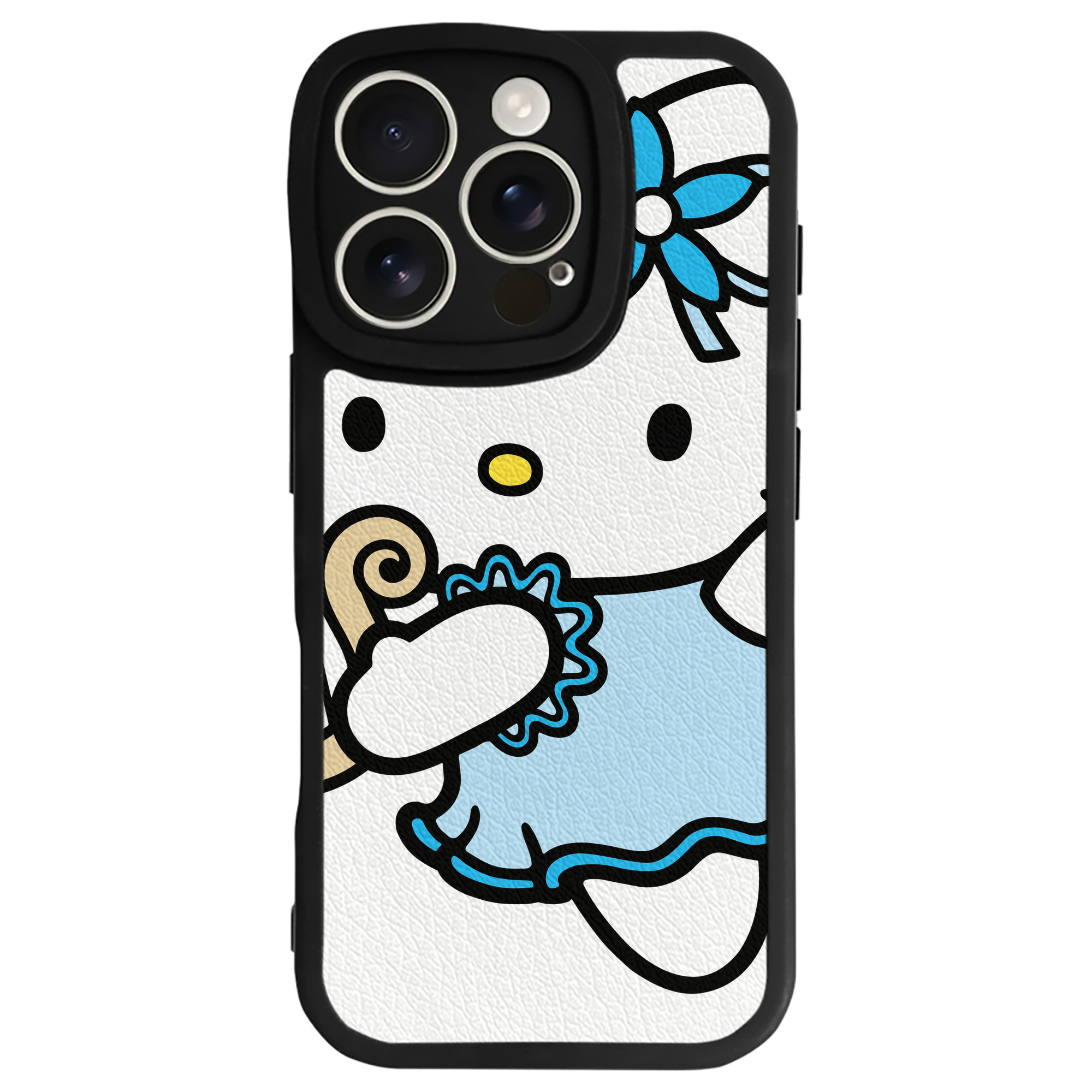 （画像用） Hello Kitty ハローキティ 【iPhone 16シリーズ対応】シリコンスマホケース（レザー調） 材質：シリコン
